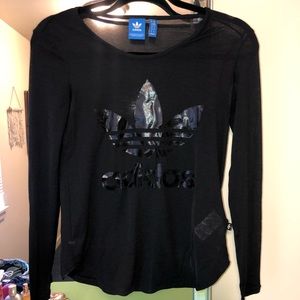 Brand New Sheer Adidas Long Sleeve Shirt